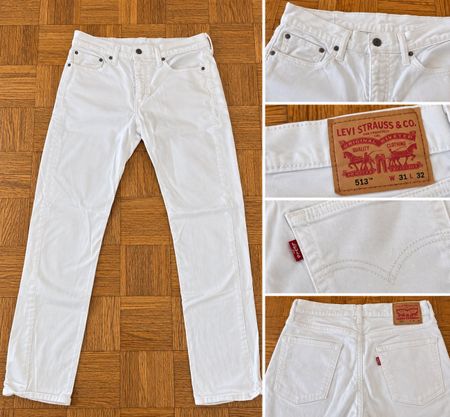Levi's 513, Taille 31/32, Blanc  clair, comme neuf!