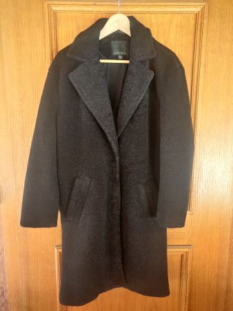 Wintermantel schwarz, mollig, warm