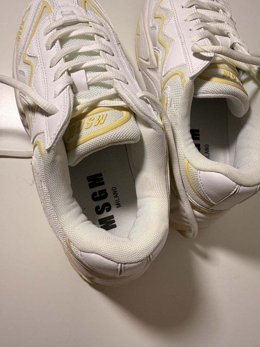MSGM Scarpe da donna: MSGm Sneakers Damen Weiss Gelb EU 39  – Usato da Wallbach venduto da Stefanie81 4