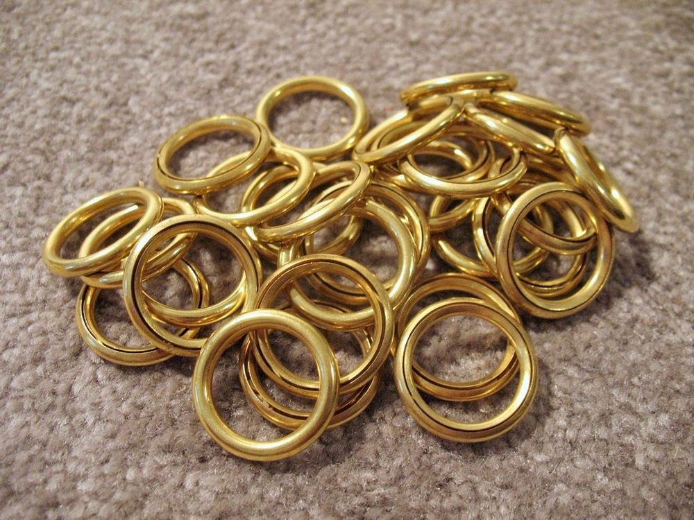 30x Messing Ring 20/15 mm Rundring Schlauchring Basteln (Neu (gemäss ...