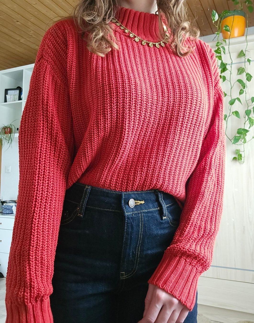 H&M Maglioni & Felpe: Strickpullover rot / H&M Grösse S – Usato da Ettenhausen TG venduto da nwi_72y8