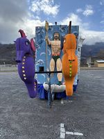 Figuren von Fasnachtswagen