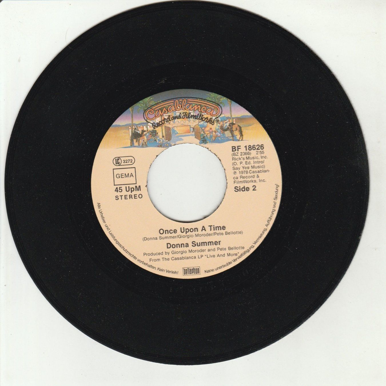 Dischi in vinile: Donna Summer - MacArthur Park 7" Vinyl 1978 Giorgio Moroder – Usato da Tübach venduto da JamesStone 3