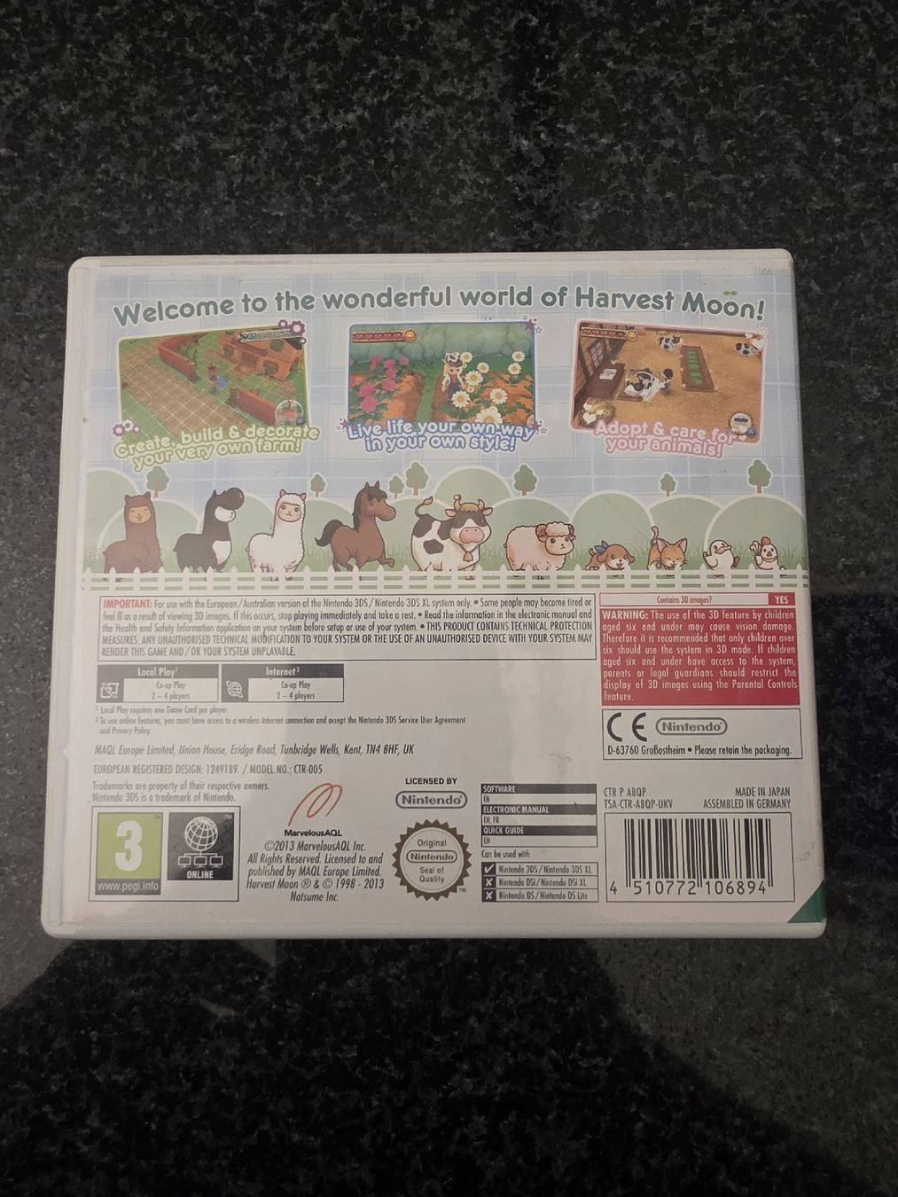 Jeux: Harvest Moon A New Beginning 3DS – D'occasion à Chavornay par Crash37 1