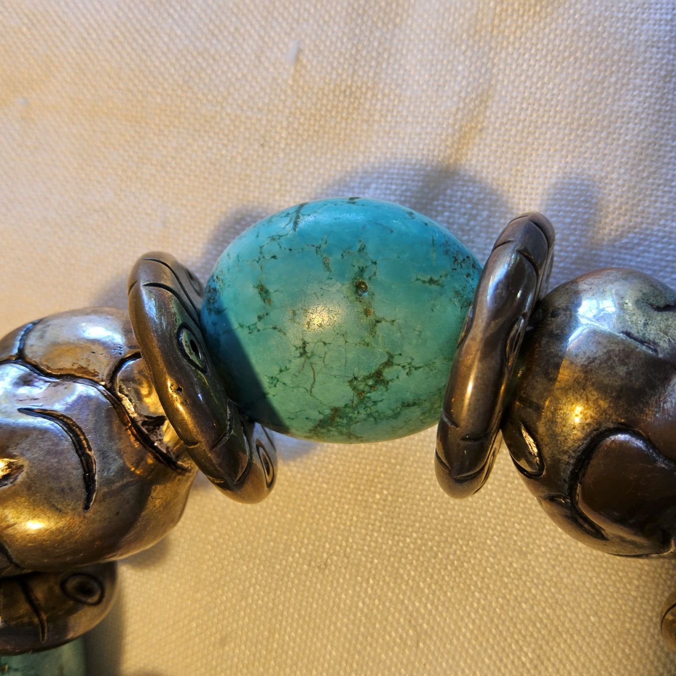 Bracciali & Braccialetti: Vintage Türkis Silber Armband – Usato da Zürich venduto da Aleick 1