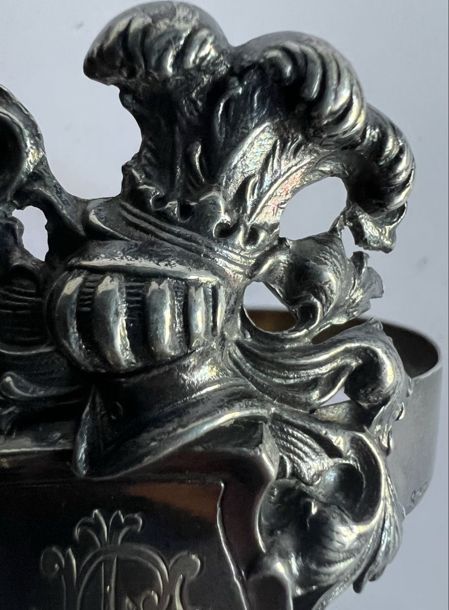 Sonstige Dekorationen & Accessoires: Antiker WMF Silberauflage Serviettenring 1902, Wap – Gebraucht aus Oberhofen Thun'see von SwissTreasure 6