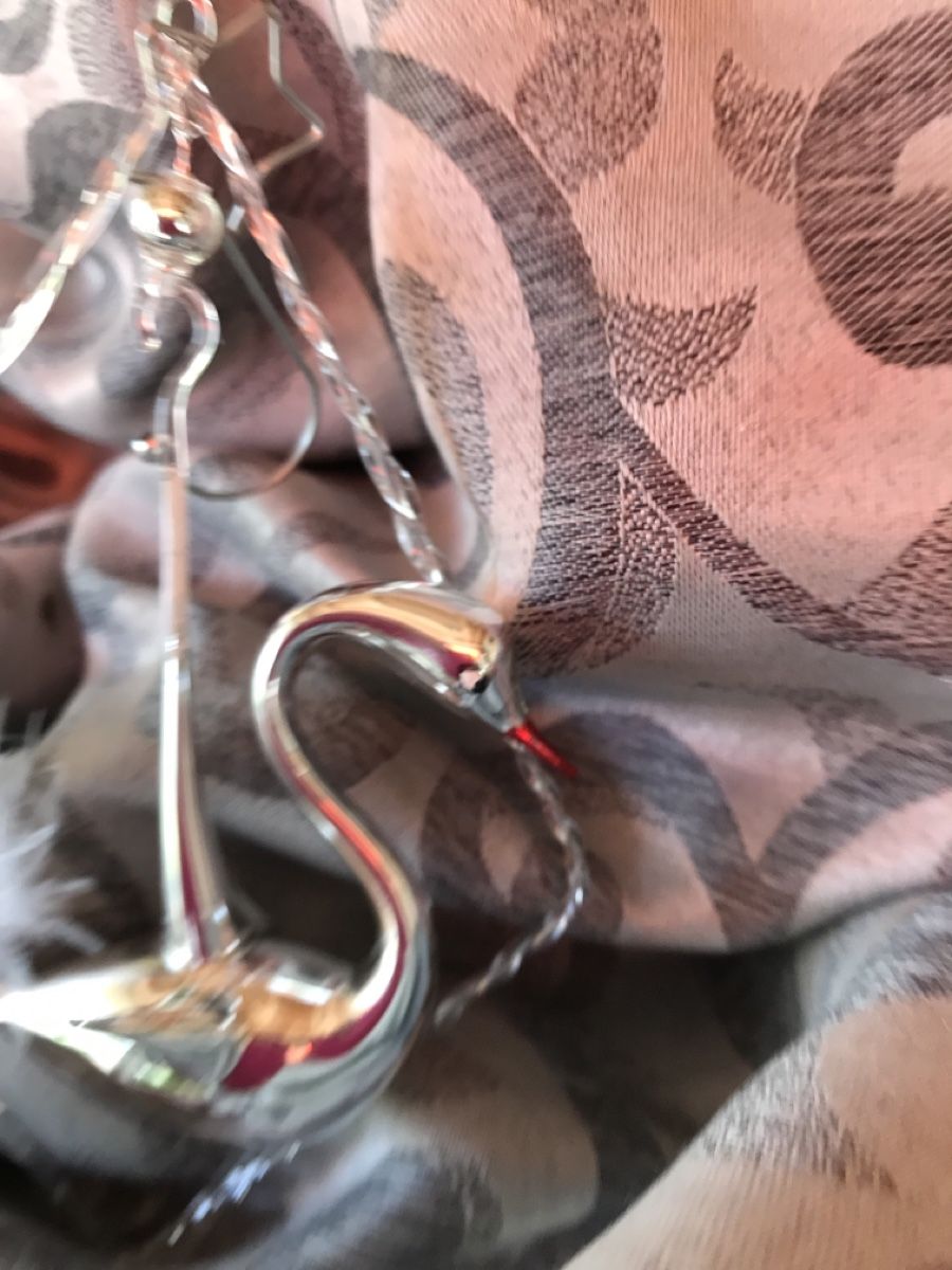 Alle Dekorationen: Silberner Schwan Christbaumschmuck – Neu und originalverpackt aus Alpnach Dorf von marvo 5