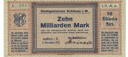 Schönau 10 Mrd.Mark Lit.A 05.11.1923 VZ+-VZ++