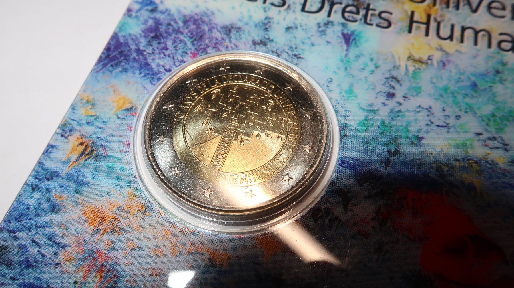 Alle Münzen: Andorra 2 Euros 2018  70 Anys – Gebraucht aus Cormoret von Pascalll2001 3