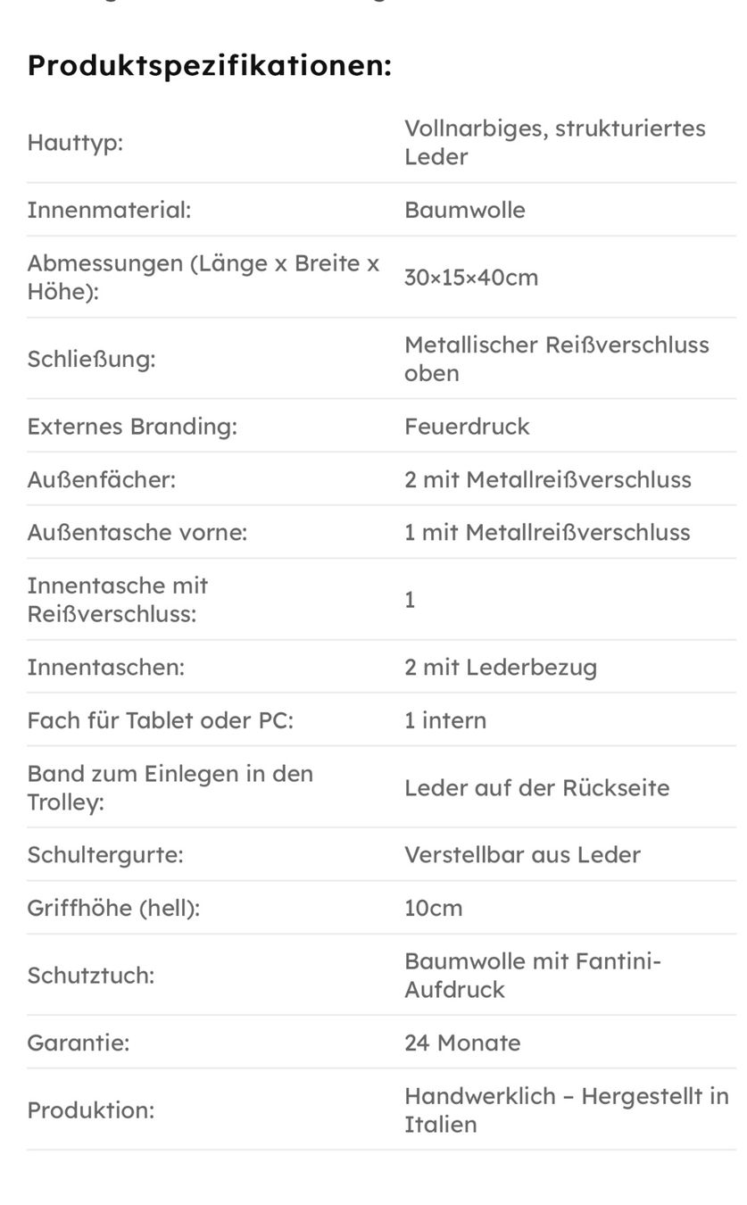 Zaini: Fabio-Lederrucksack – Nuovo e nell'imballaggio originale da Wittenbach venduto da bes_k8vr 5