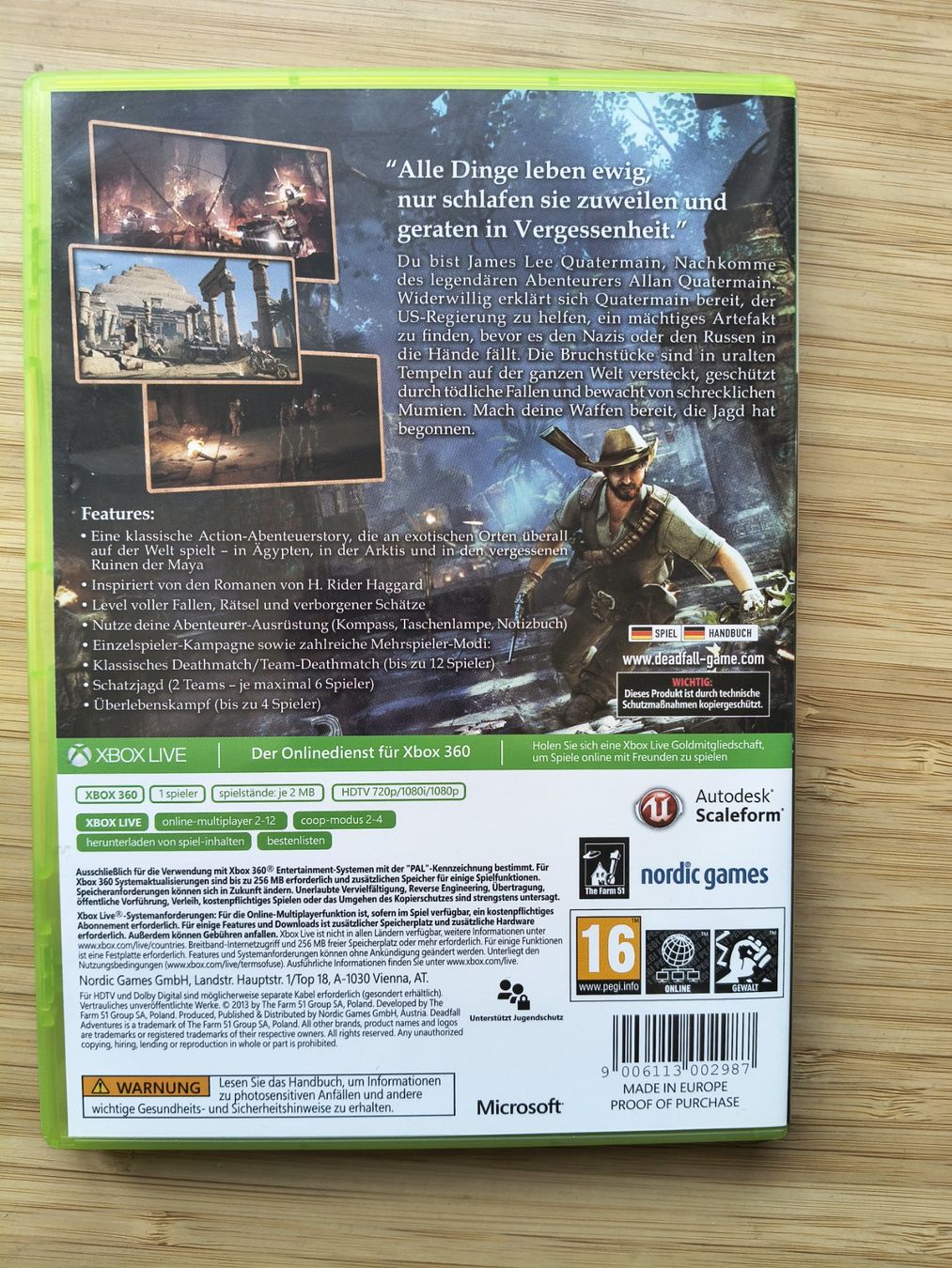 Giochi: Deadfall Adventures (XBox 360) – Usato da Riedholz venduto da ste_96cd 1