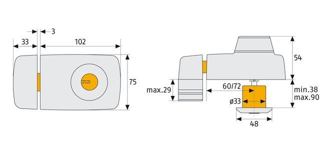 Abus Cadenas: ABUS Türzusatzschloss 7025 W – Neuf avec emballage d'origine à Kägiswil par nick333 2