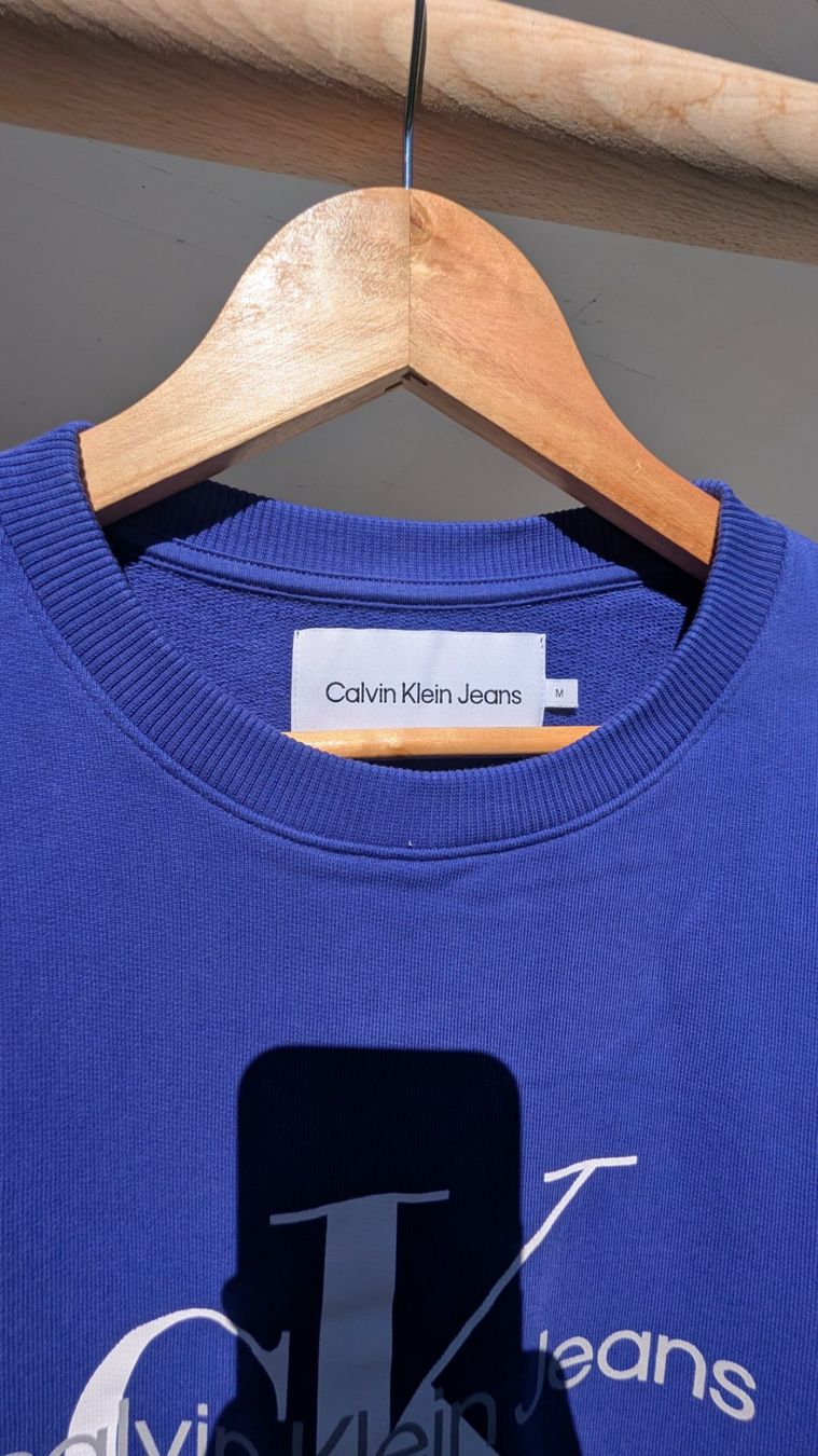 Calvin Klein Maglioni & Felpe: Calvin Klein Jeans, Herren-Pullover, Grösse M, Blau, Top! – Usato da Litzirüti venduto da dvorsky 1