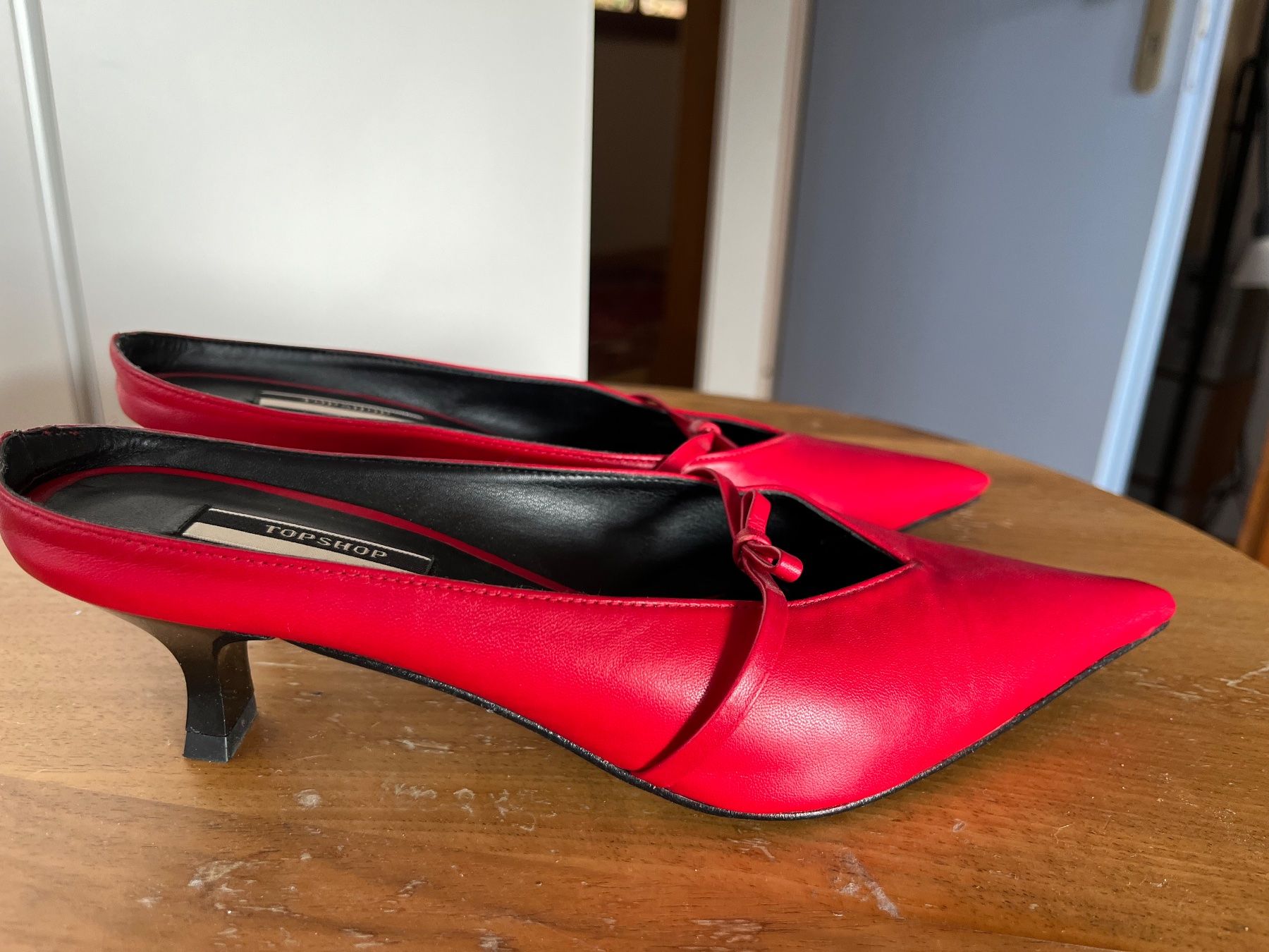 Topshop Damenschuhe: Topshop Pantoletten rot Gr. 36 – Gebraucht aus Lostorf von bella1961 1