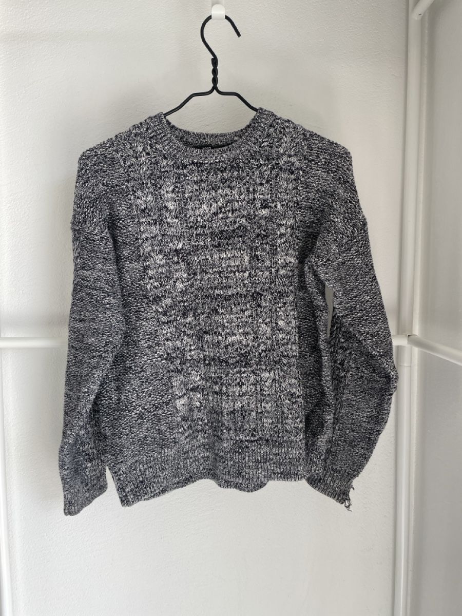 Pullover & Sweatshirts: Herbstlicher Strickpullover Gr. M schwarz weiss melier – Gebraucht aus Adliswil von sel_s6cw