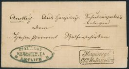NW Hergiswil - Stabstempel - Brief
