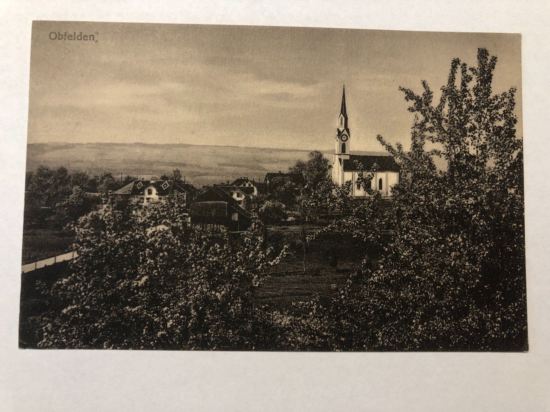 Cartoline postali: Obfelden (Kirche und Umgebung) – Usato da Pfäffikon ZH venduto da Waltoversand