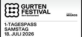 Gurtenfestival Tagespass Samstag, kaufen per Twint