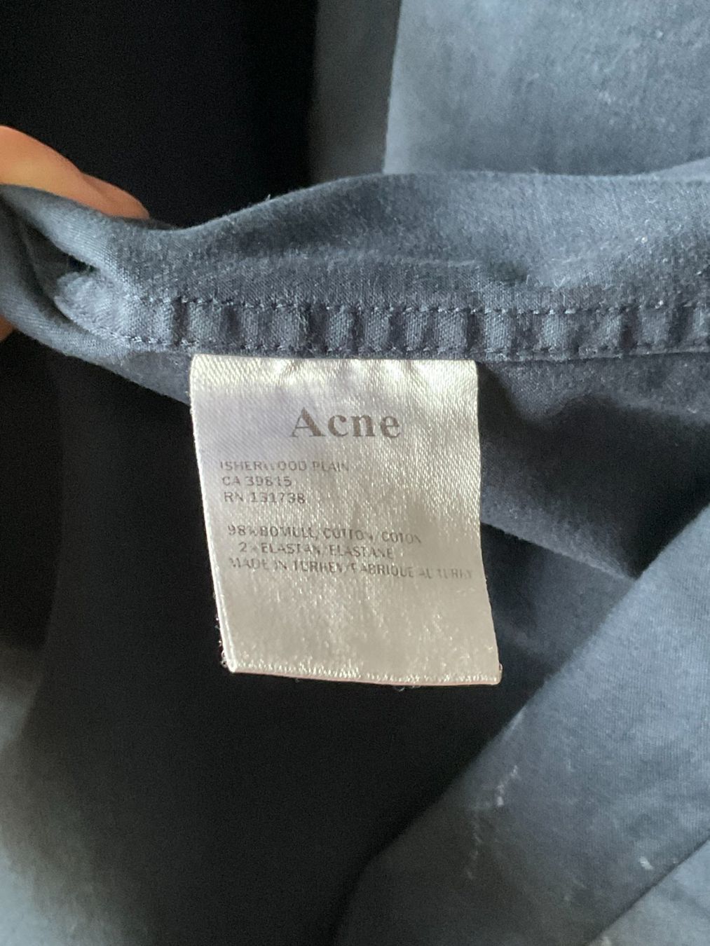 Acne Studios T-shirt: Acne Studios Hemd ISHERWOOD PLAIN Grösse 46 – Nuovo (secondo la descrizione) da Zürich venduto da DavidMoblerbaum 3