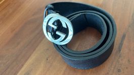 Schwarzer Original Gucci Gürtel (105cm)