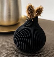 2 Moderne Design-Vase – Schwarz | Neu & selbst 3D-gedruckt