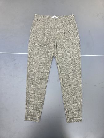 Damen Hose ICHI kariert grau schwarz Grösse S