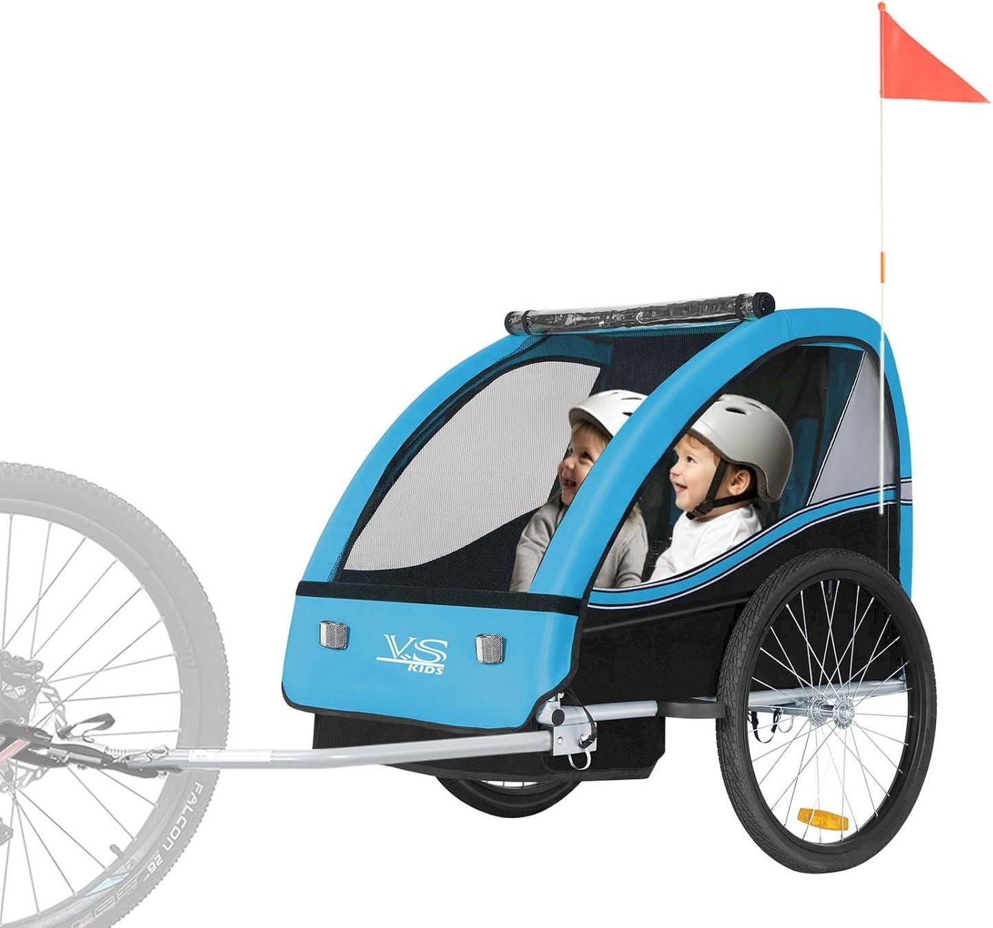 Veloanhänger: TIGGO VS Kinderanhänger Blau / Schwarz – Neu und originalverpackt aus Bottighofen von zaap