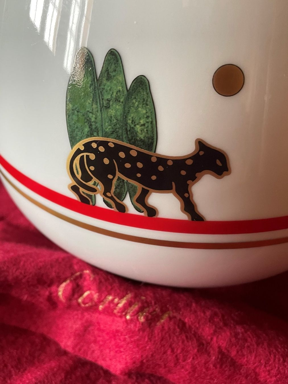 Vasi & Recipienti: Cartier vase Panthère de 1986 – Nuovo e nell'imballaggio originale da Champéry venduto da Madodusud358 1