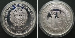 PERU 1 Nuevo Sol 2001 50 JAHRE NUMISMATISCHE GESELLSCHAFT PP