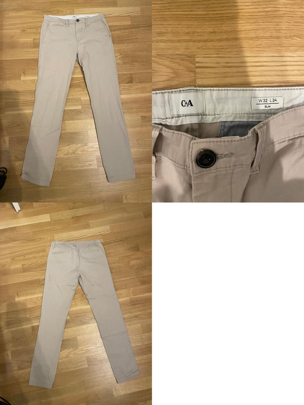 C&A Pantaloni: ***C&A*** Chinohose 32/34 beige – Usato da Wädenswil venduto da H2H_Secondhandshop