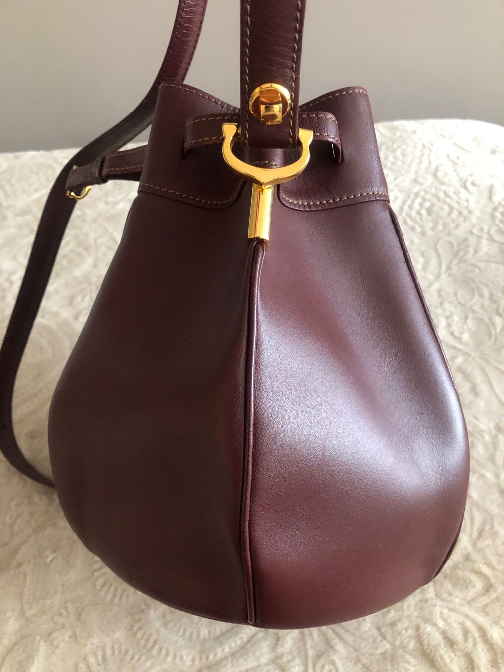Cartier Borse da donna: Cartier Tasche, Bordeaux, Leder, original – Usato da Aesch LU venduto da Montana70 3