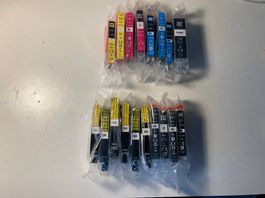 17 Druckerpatronen für Canon Pixma Drucker