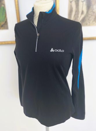 ODLO Langarm Shirt schwarz blau Lady S