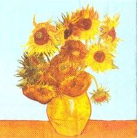 2 Servietten Sonnenblumen Van Gogh
