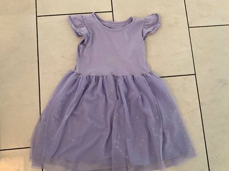 Lila H&M Kleid mit Tüllrock, Grösse 110/116, Top Zustand!