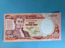 COLOMBIA- Cien Pesos de Oro 12 Octubre 1986 - NARIÑ0