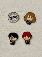 Pin Set Harry Potter, Charakter Harry, Ron, Hermine, Lumos