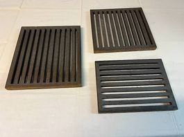 Grille en fonte pour foyer de cheminée et poêle