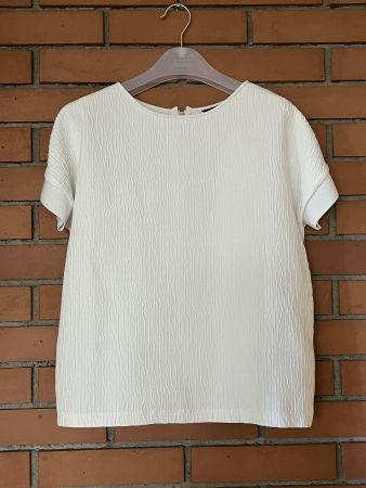 MASSIMO DUTTI Damen Kurzarm-Bluse - Größe XS für XS-S