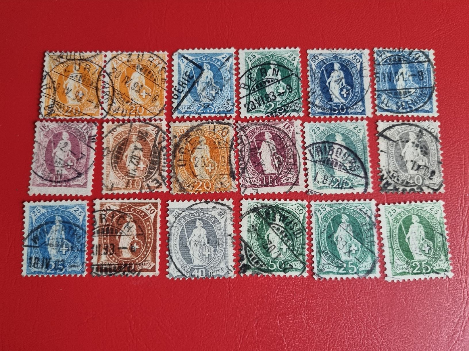 Tutti i francobolli: Sammlung Schweiz: Stehende Helvetia - ab 1.- – Usato da Heimenschwand venduto da rog_p7h9