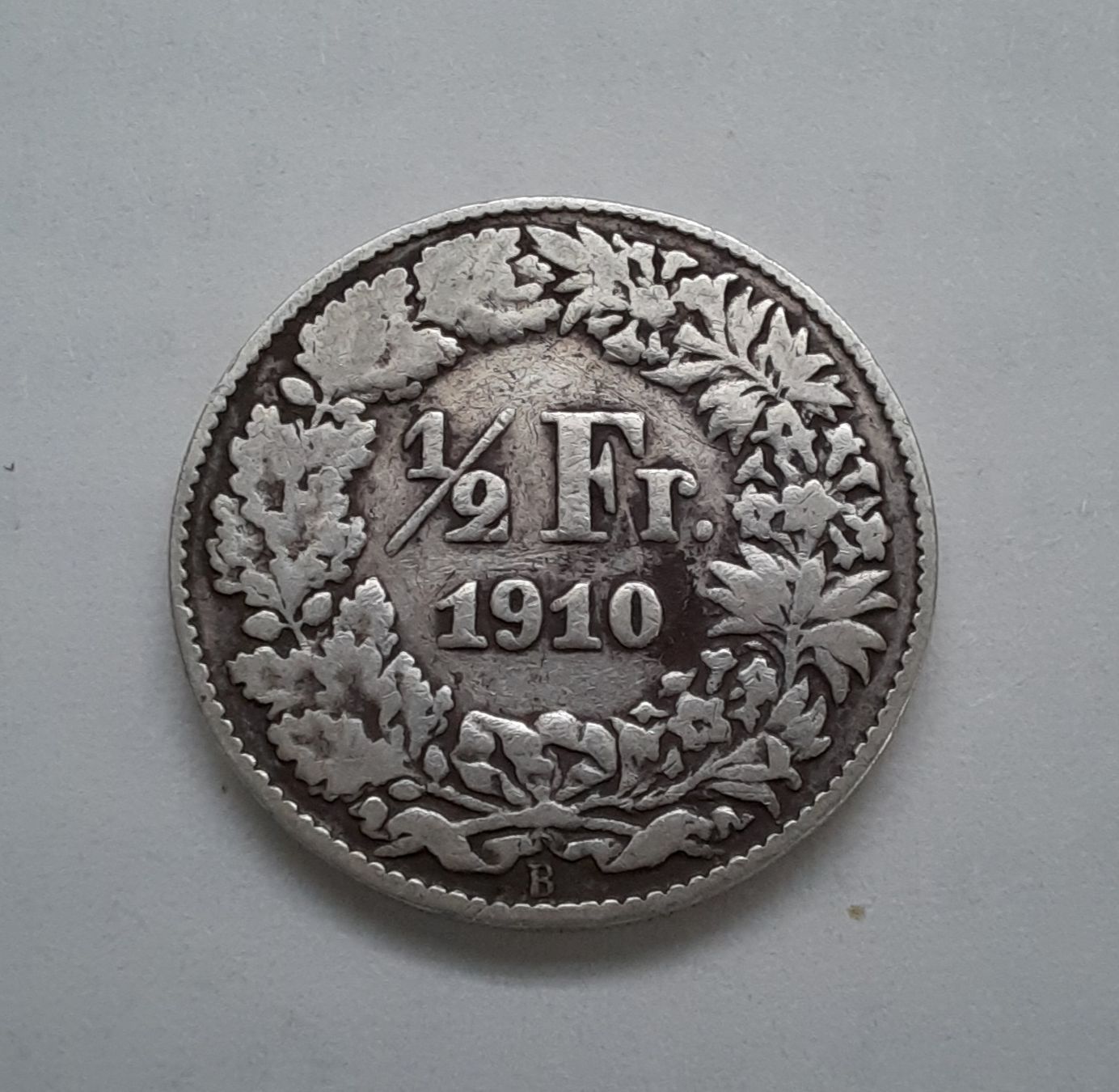 Alle Münzen: 1/2 Franken Silber 1910 – Gebraucht aus Bremgarten AG von cec_5nzz