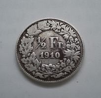 1/2 Franken Silber 1910