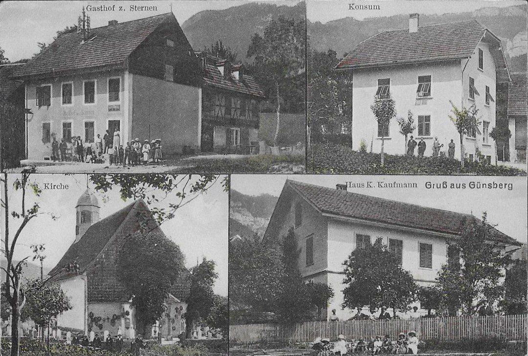 Ansichtskarten: Günsberg SO 4 Bildkarte ,  1915 – Gebraucht aus Solothurn von Bepposol