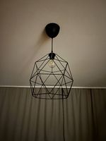 Hängelauchte schwarz 30 cm 