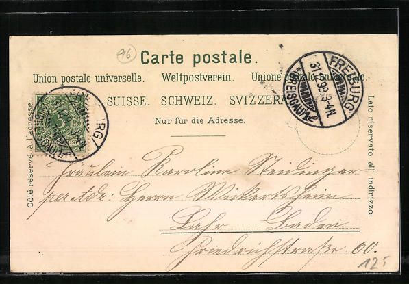 Cartoline postali: Litho Neuchatel, Totalansicht aus der Vo – Usato da Berlin venduto da bartko-reher 1
