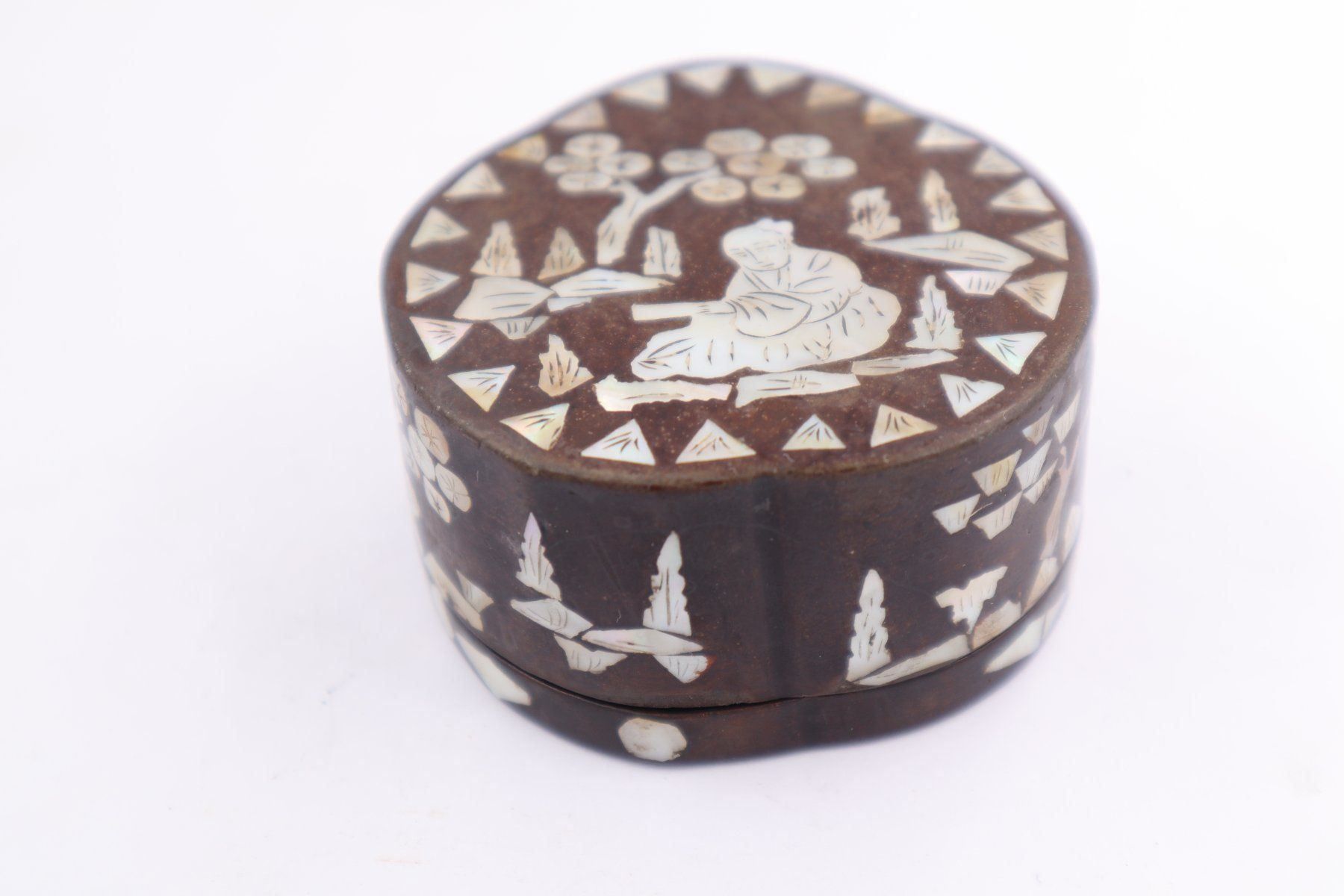Pots: China Antike Schachtel Perlmutter Papier Maché – D'occasion à Baden par swiss-alps 1