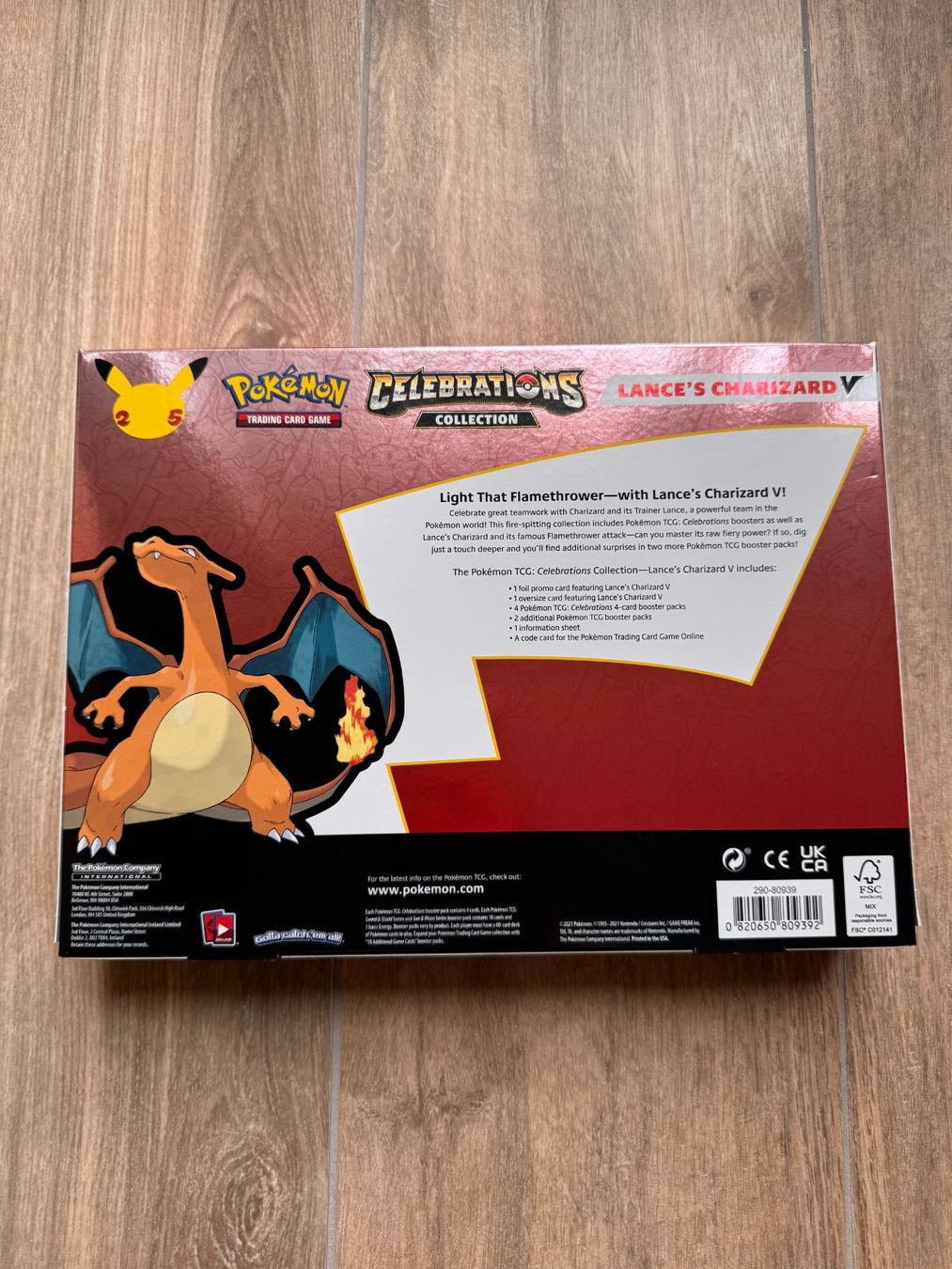 Pokémon Sammelbilder & Trading cards: Pokémon Lances Charizard V 25th Celebrations CEL EN OVP – Neu und originalverpackt aus Oberwil BL von Chelsea26 1