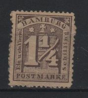 Hamburg 1864 Michel Nr. 12 * Katalogwert: 150.00 €
