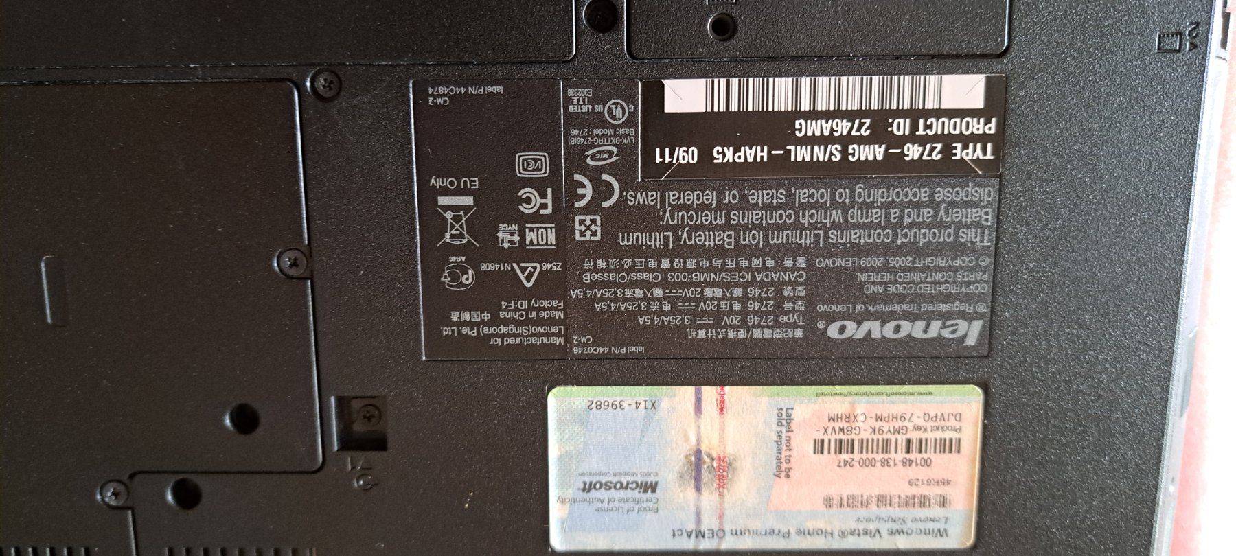 Lenovo Notebook: Lenovo 2746-AMG – Usato da Weinfelden venduto da DahnSwiss 1