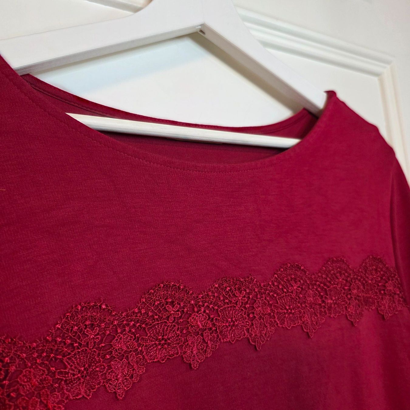 Orsay Camicette: Rote Bluse 38/40 Orsay elegant Spitze – Usato da Wald ZH venduto da CapLux 6